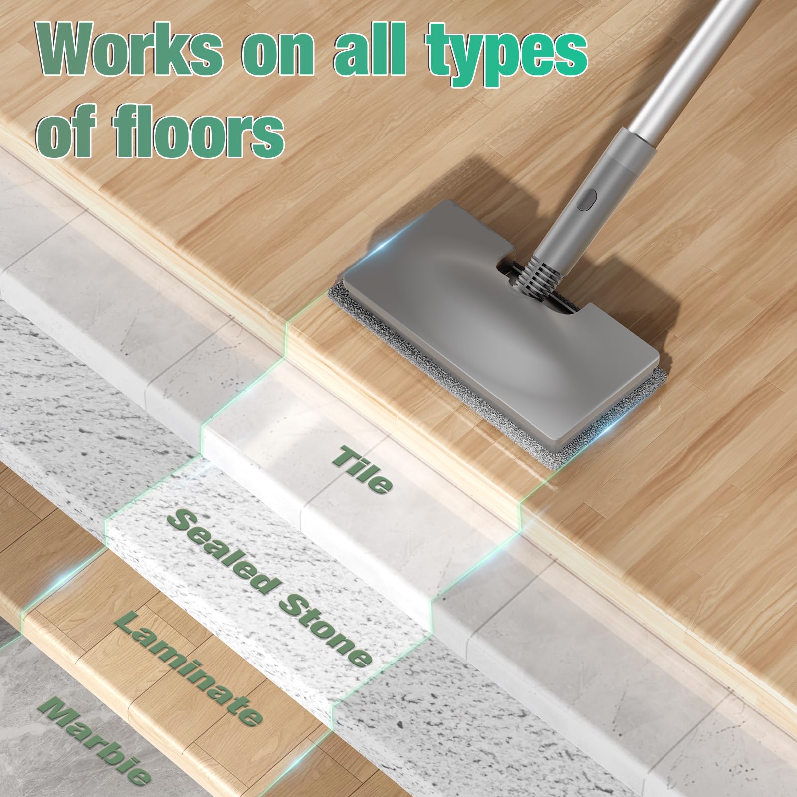 Cable de 23 pies de la mopa FODFINU ofrece alcance amplio