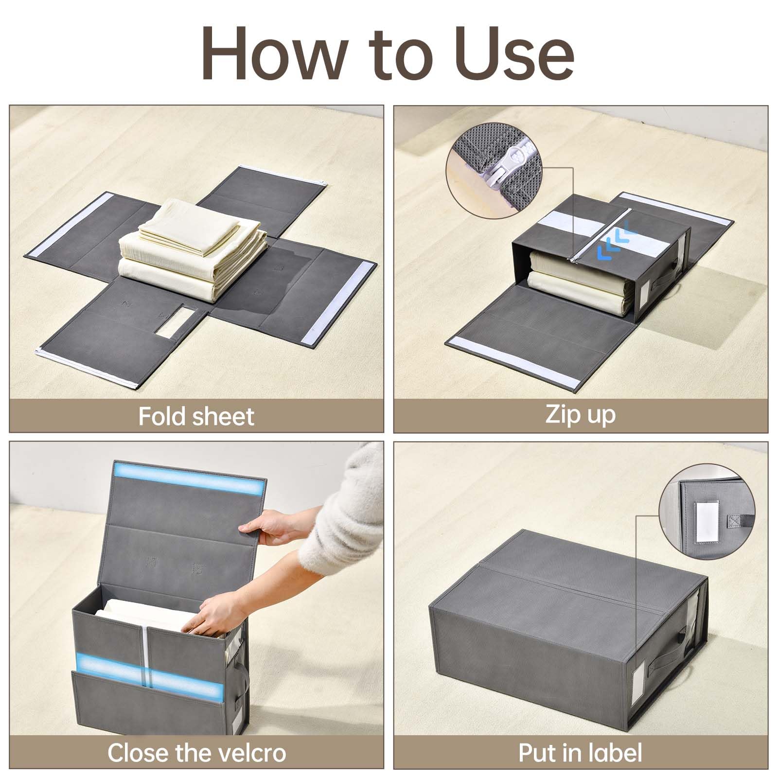 Freebat acceso fácil con asas y ventana para encontrar artículos