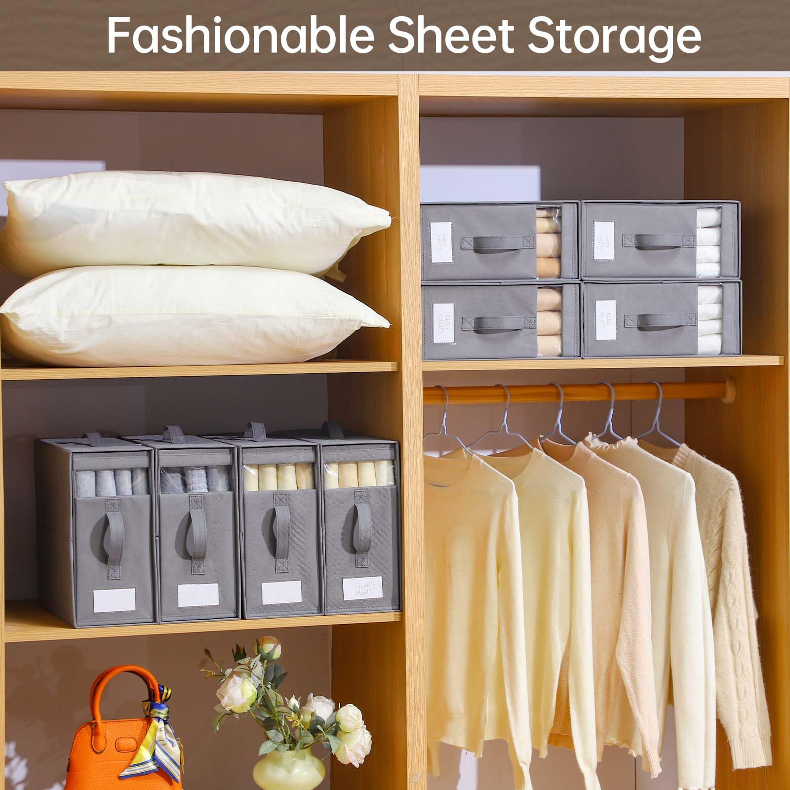 Freebat apilables para optimizar espacio en closet