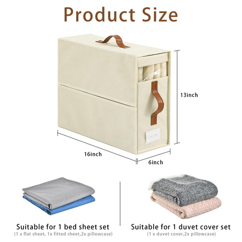 Freebat organizadores de sábanas con tela no tejida resistente para textiles limpios