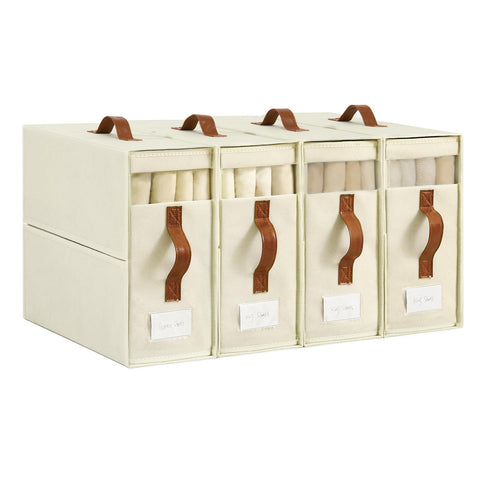 Freebat organizadores de sábanas con ventana permiten ver colores sin abrir