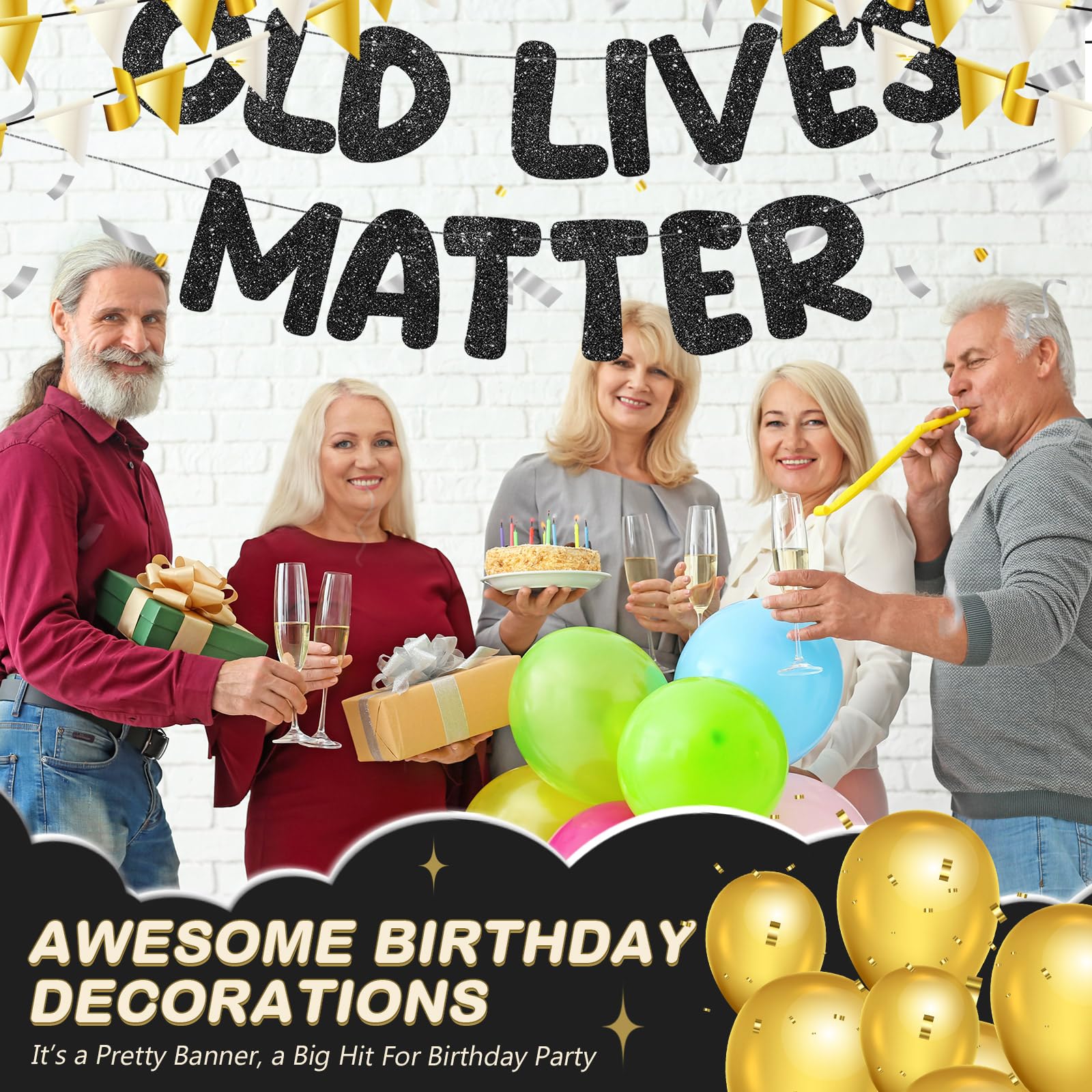 Fulmoon banderín gran visibilidad en la entrada de la fiesta.