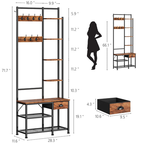 Furologee cajón de tela desmontable, almacenamiento versátil para accesorios.