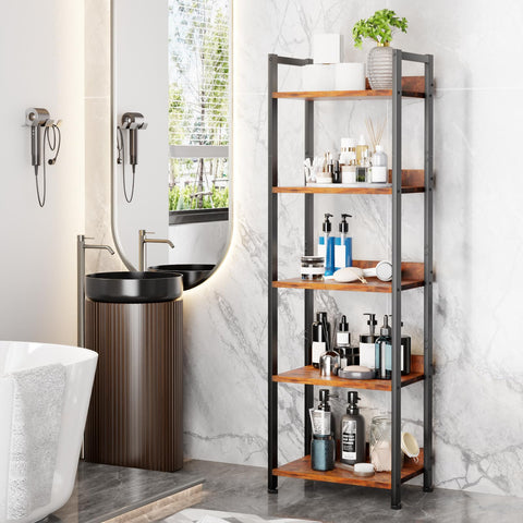 Furologee estantería industrial para entrada, dormitorio o sala de estar.