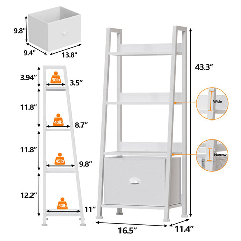Furologee estantería escalera uso-despacho-y-salon ideal para sala u oficina.