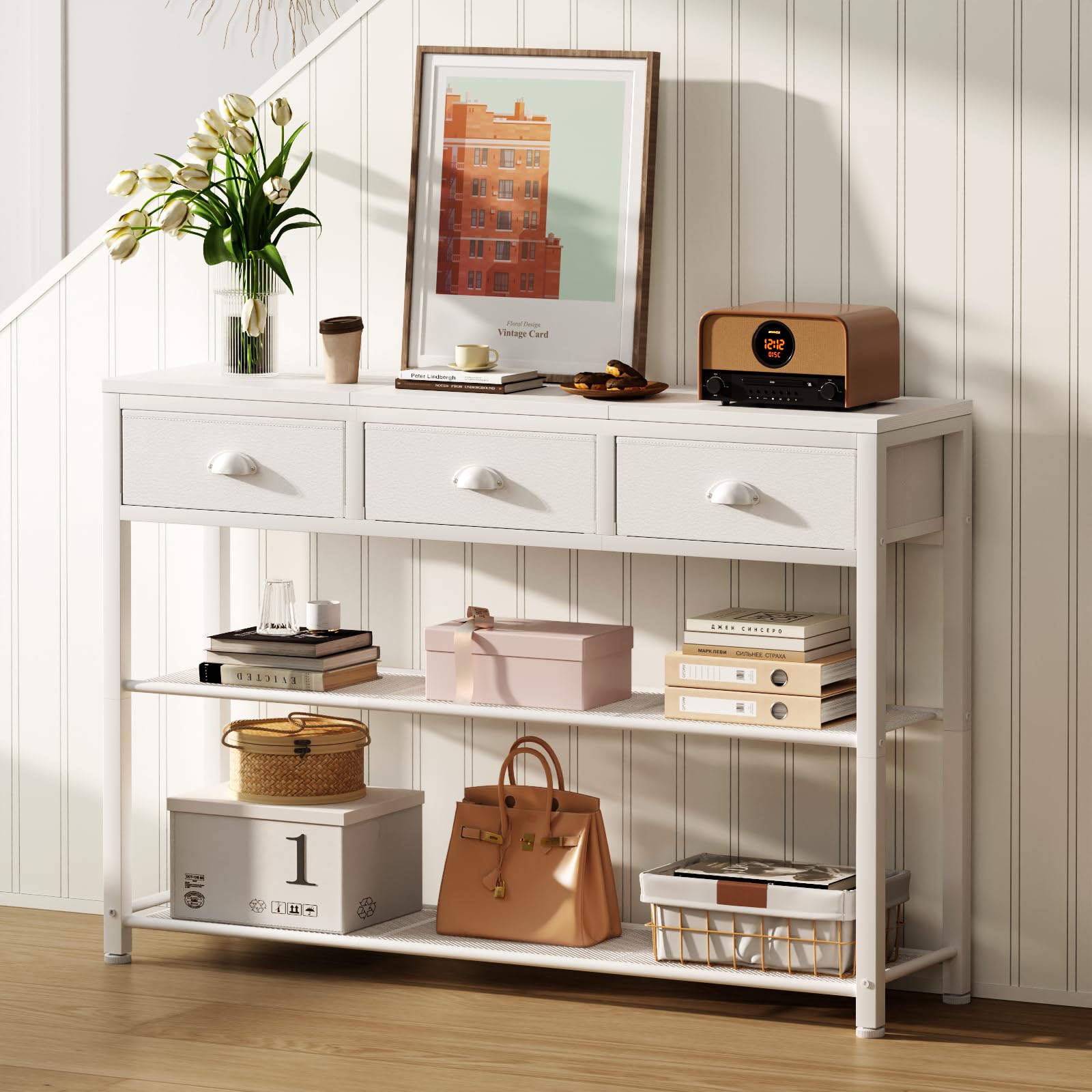 Furologee estantes de malla dos niveles, buena ventilación para equipo.