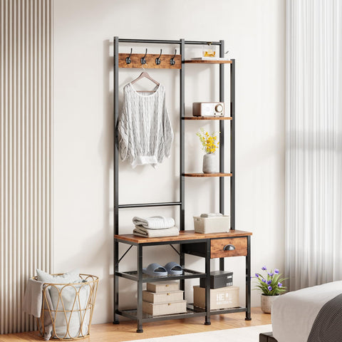 Furologee estantes-tres-niveles organización flexible para libros y accesorios