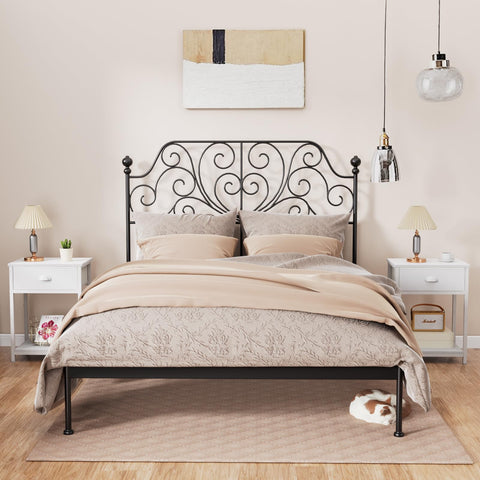 Furologee mesita noche cajon de tela: detalle de cajón para almacenamiento ligero