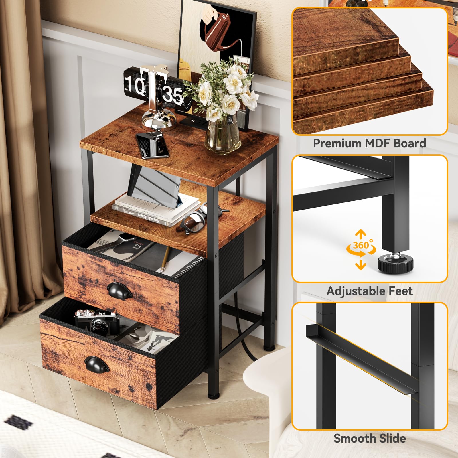 Pies ajustables de Furologee para nivelar superficies irregulares