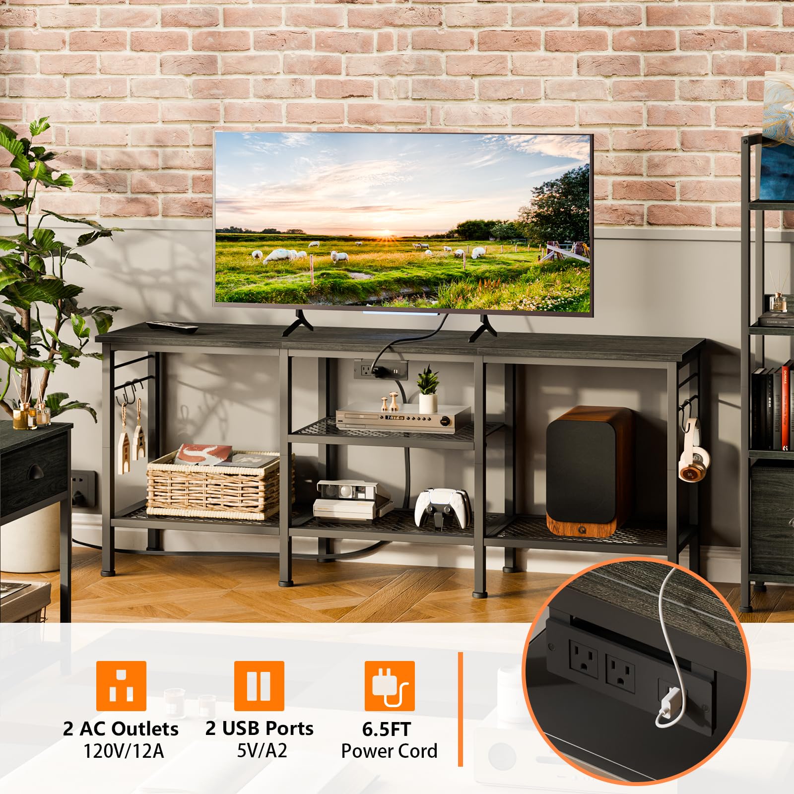 Furologee soporte para TV de 55 pulgadas ofrece estabilidad y seguridad.