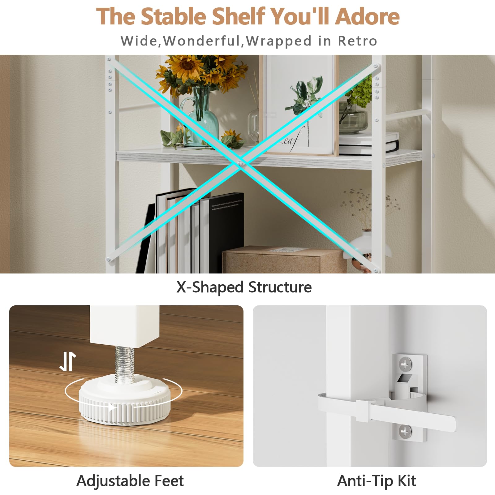 Furologee en sala de estar, ideal para organización y decoración del espacio.