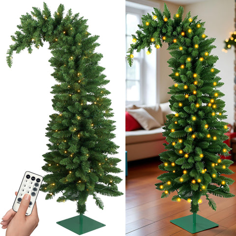 Futetui Árbol Navidad con mando a distancia para programar iluminación.