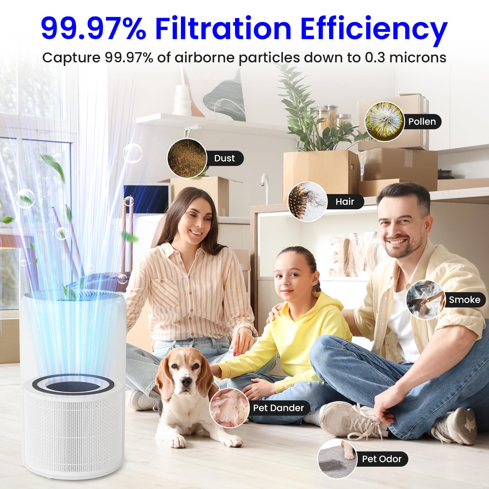 Future Way Core 300 2-pack carbón activado reduce olores y humo