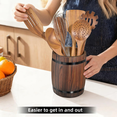 Generic diseño-barril-vino-utensilios-madera: estilo rústico único para la cocina