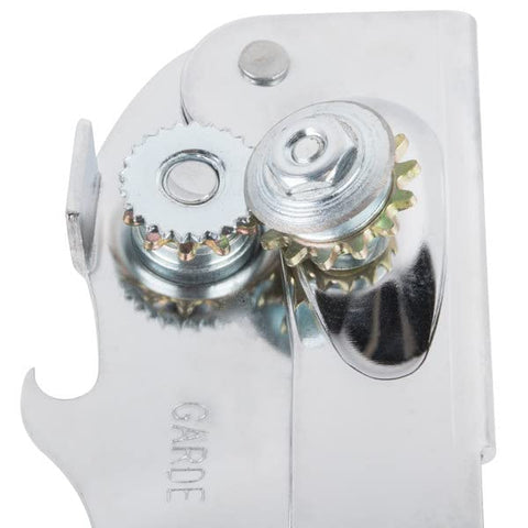 Empuñadura ergonómica del abrelatas genérico para un manejo cómodo y seguro.