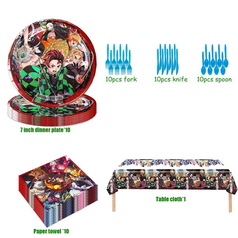 Globos foil Demon Slayer de Generic para decoración destacada y festiva.