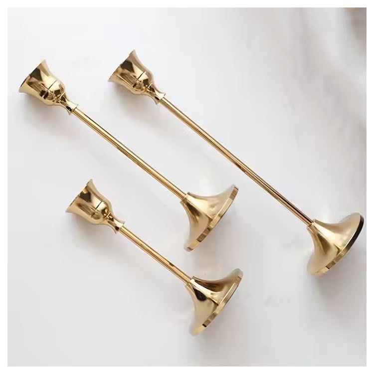 Generic portavelas dorados ideales para bodas y eventos