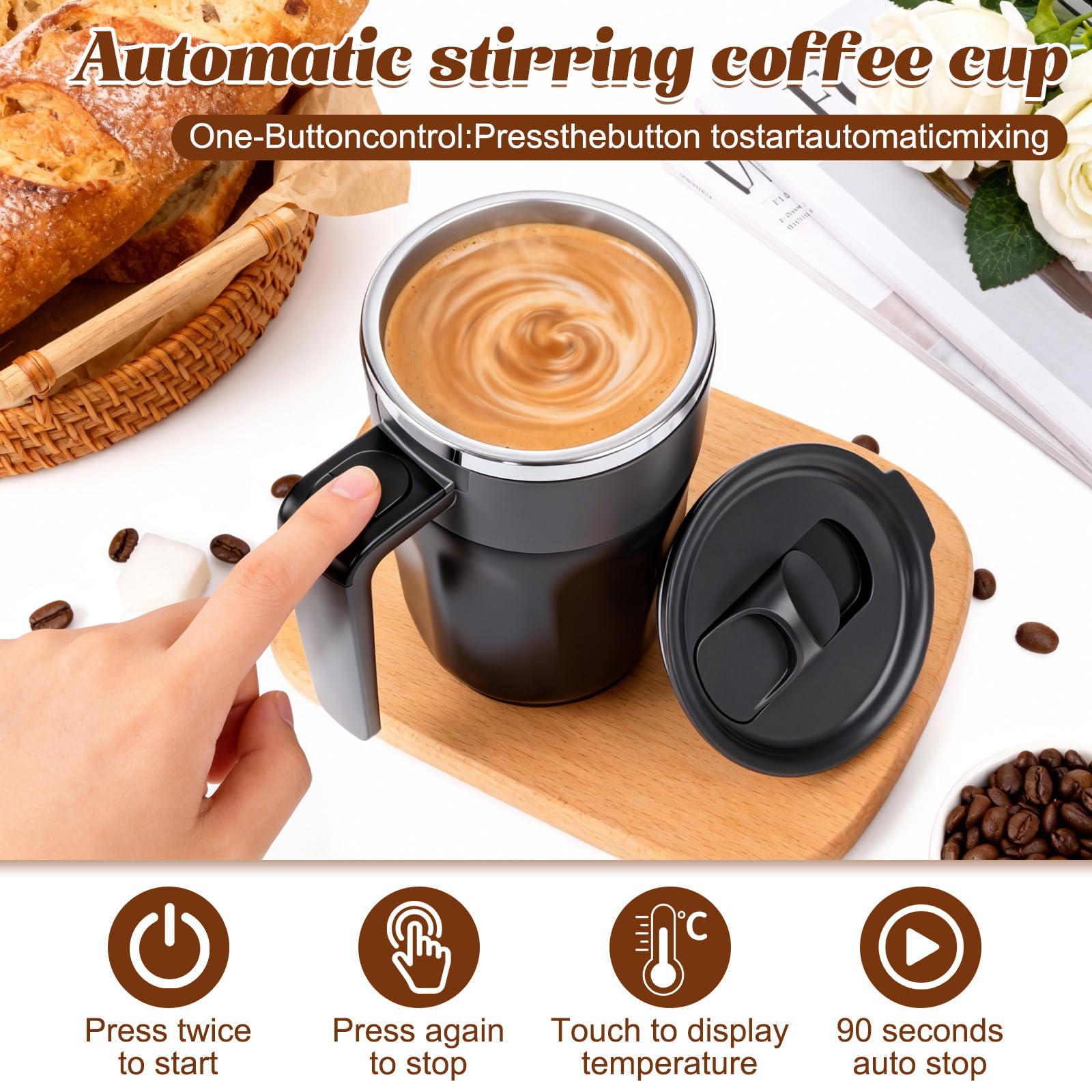 Carga USB-C para la taza Generic, carga rápida y portátil.