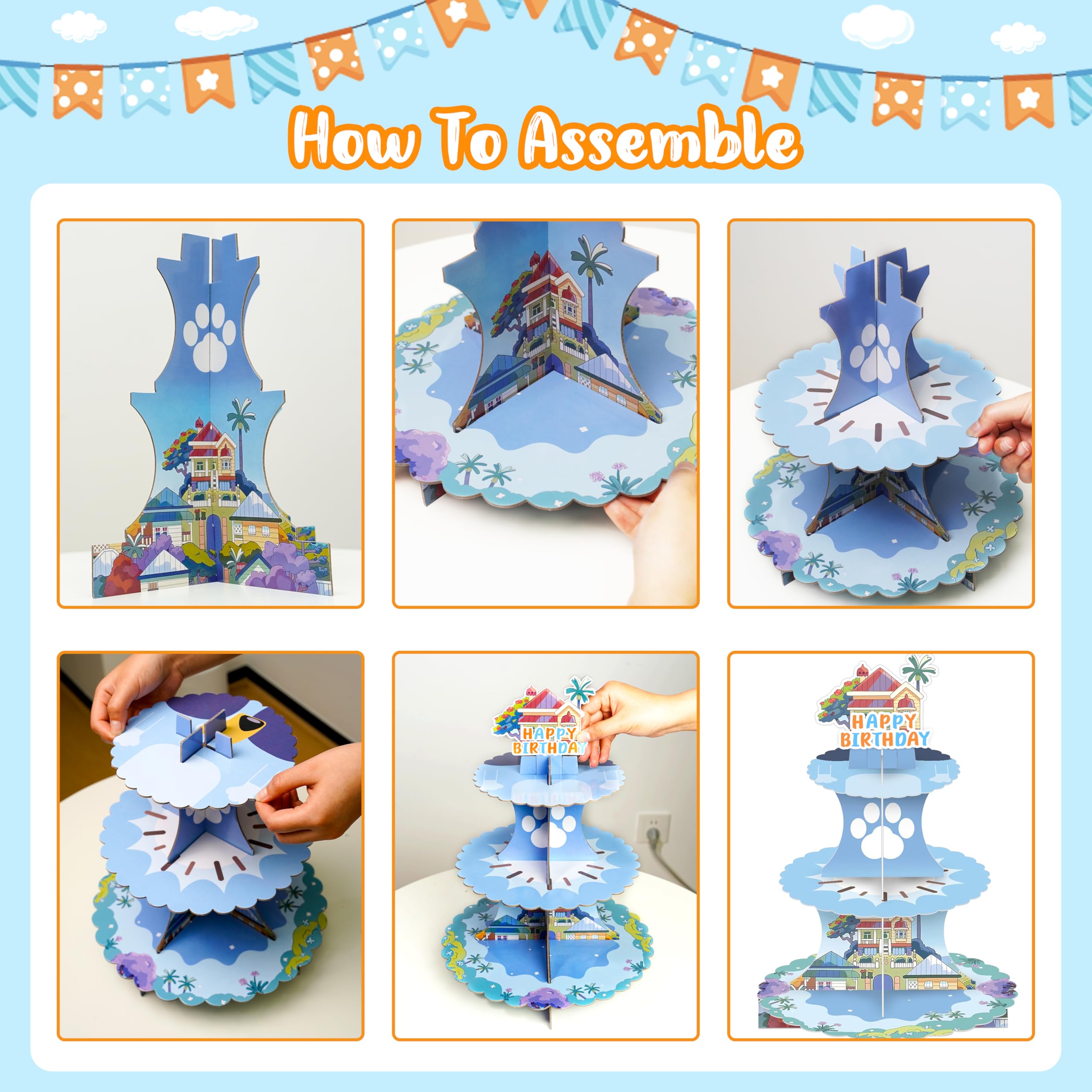 Generic perro azul - magdalenas dispuestas en la base, presentación estable