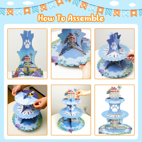 Generic perro azul - magdalenas dispuestas en la base, presentación estable