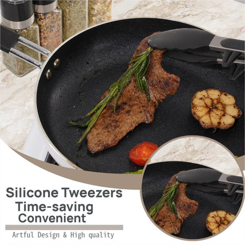 Genérico mango ergonómico espátula silicona, agarre cómodo durante cocción prolongada