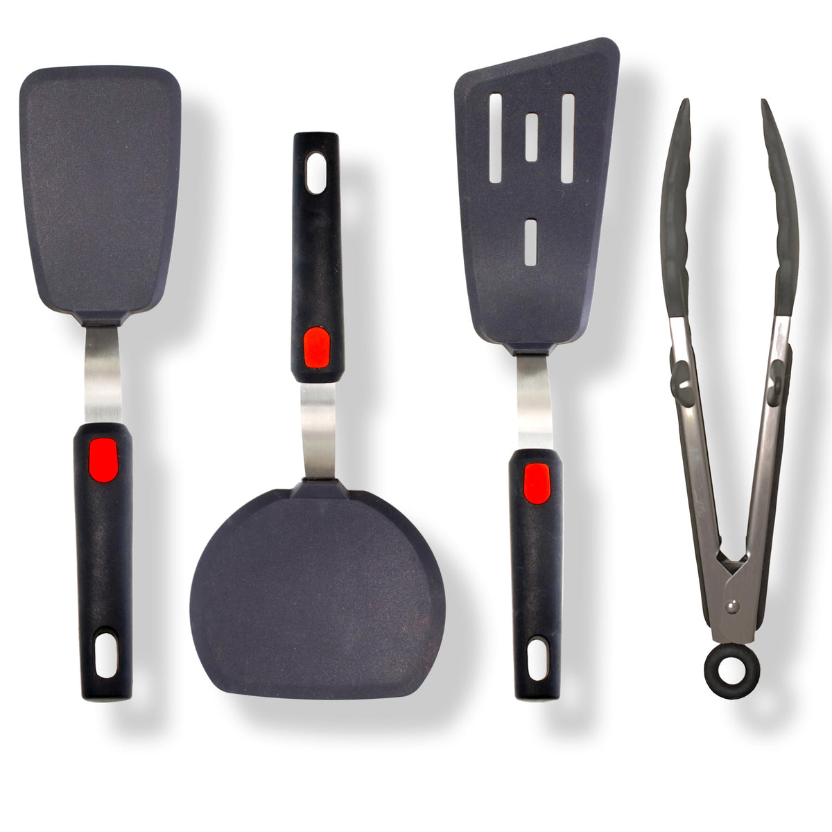Genérico espátula silicona para tortilla de huevo, evita rayaduras en sarten antiadherentes