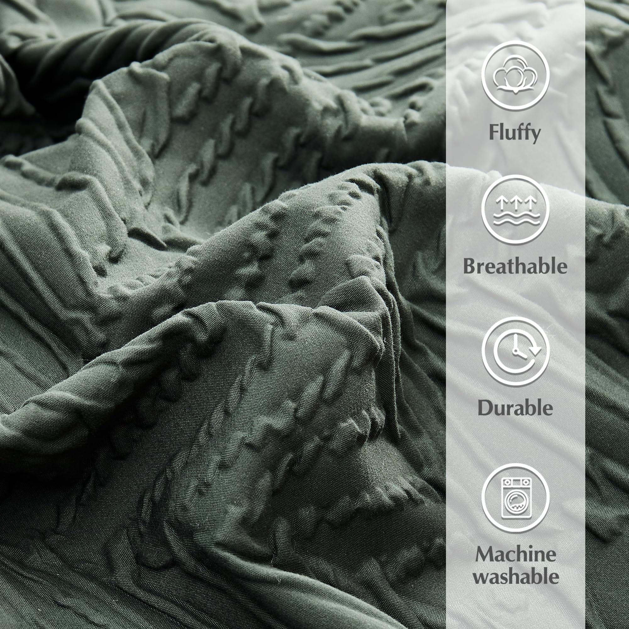 Geniospin cojín 20x36 verde oscuro añade estilo botánico