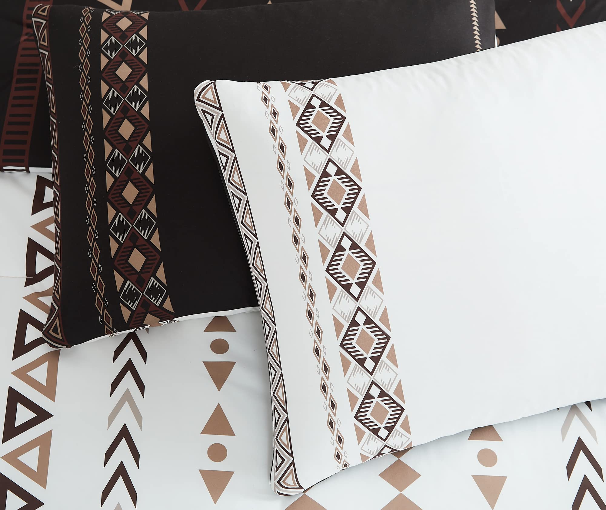 Geniospin Habitacion boho-aztec Cal King: estilo inspirador para dormitorios modernos