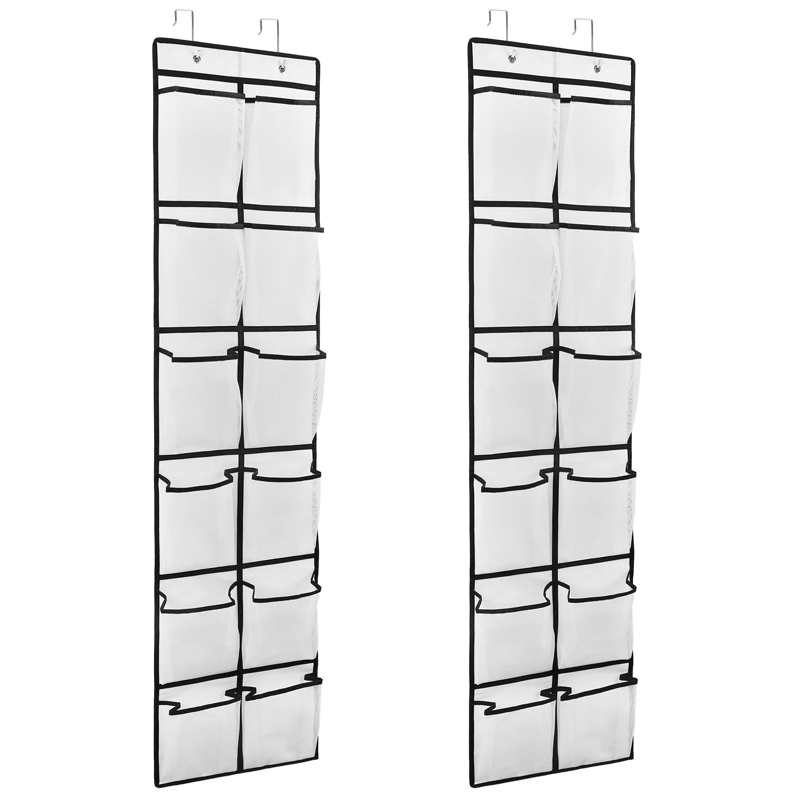 GOMAJI 2PK: organizador de puerta con 12 bolsillos grandes para calzado.