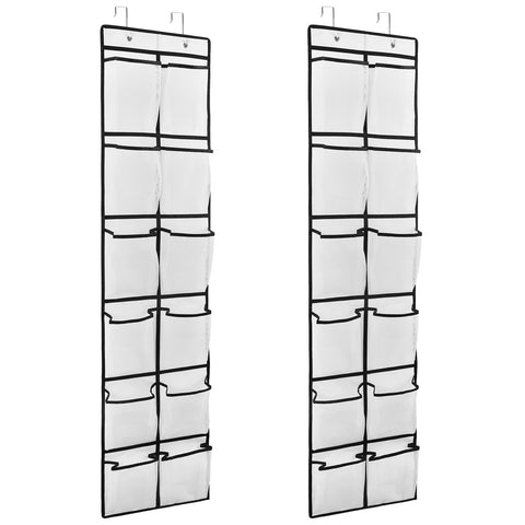 GOMAJI 2PK: organizador de puerta con 12 bolsillos grandes para calzado.