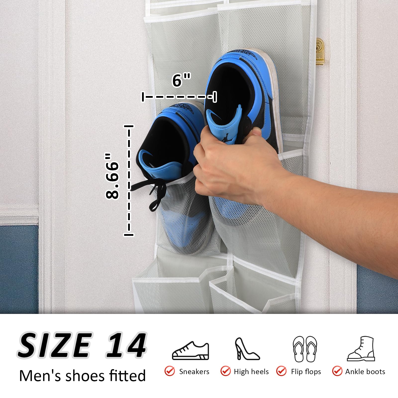 GOMAJI para pasillo y dormitorio, ideal para bolsos y accesorios.