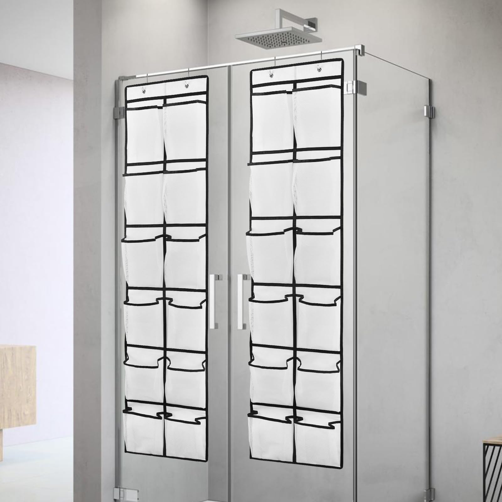 GOMAJI-organizador-puerta-multiuso es adecuado para ropa, bolsos y accesorios.