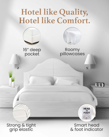 Fundas de almohada Good Sleep Bedding 20 x 30 para juego coordinado.