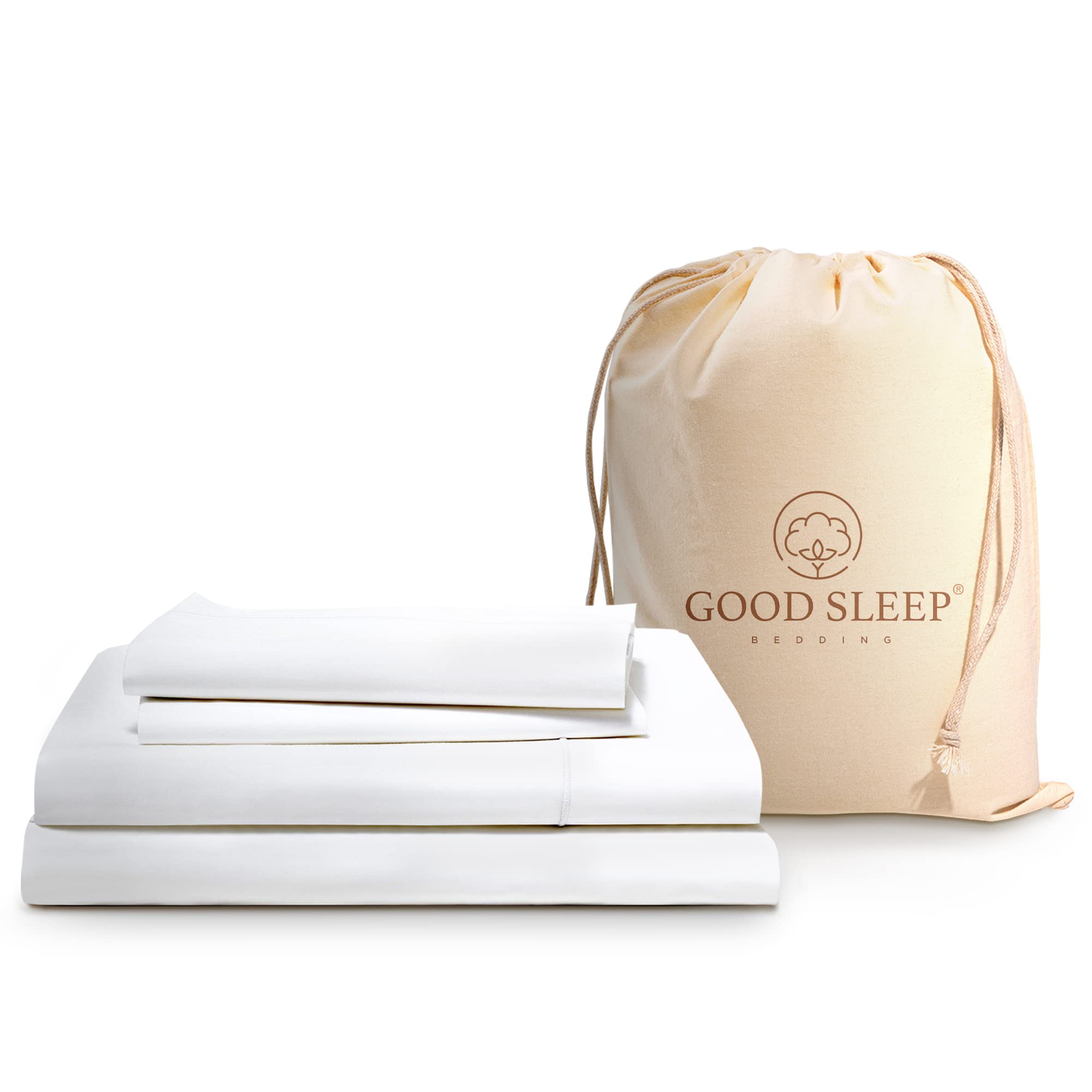 Sábanas Good Sleep Bedding satén egipto 100%, tacto sedoso para dormir.