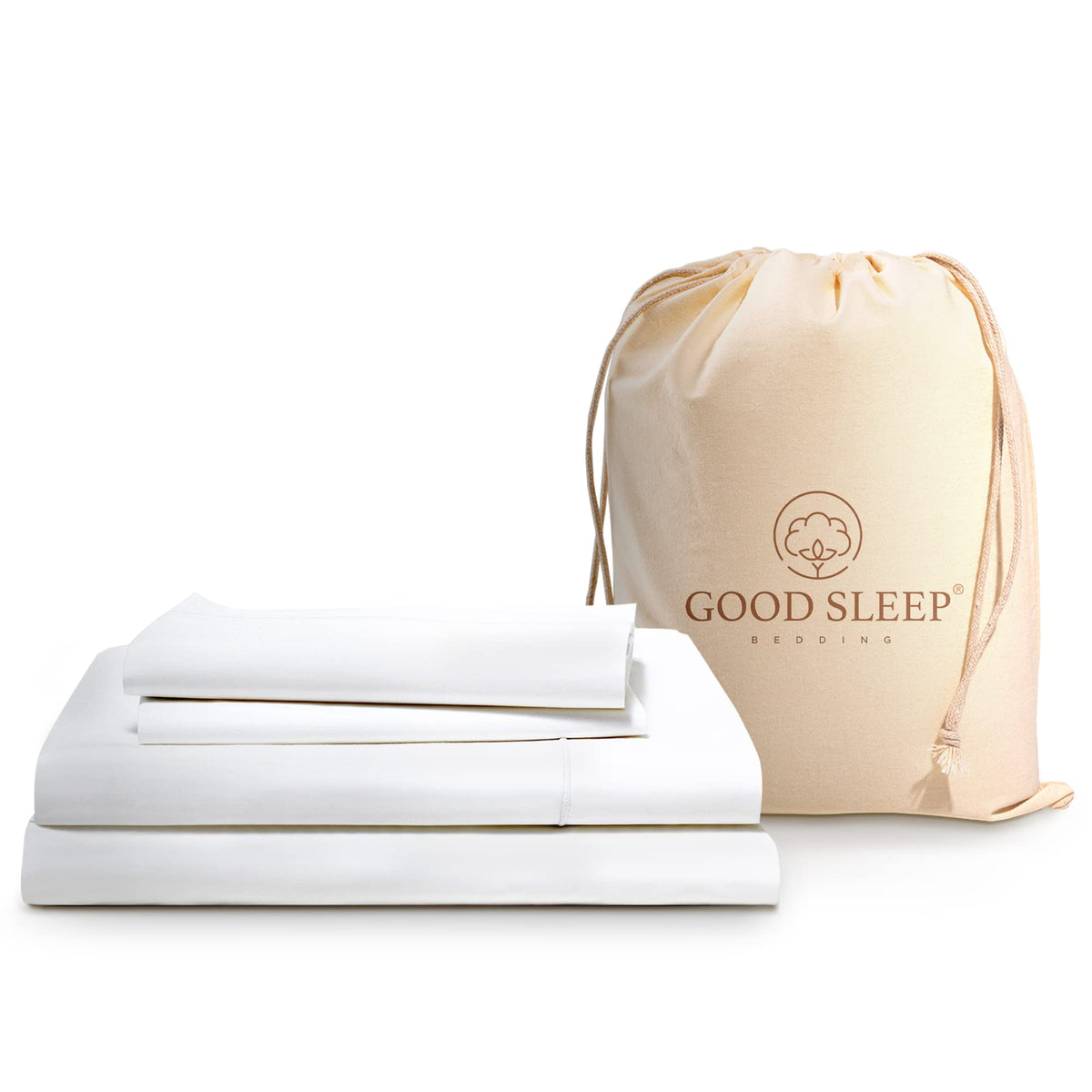Sábanas Good Sleep Bedding satén egipto 100%, tacto sedoso para dormir.