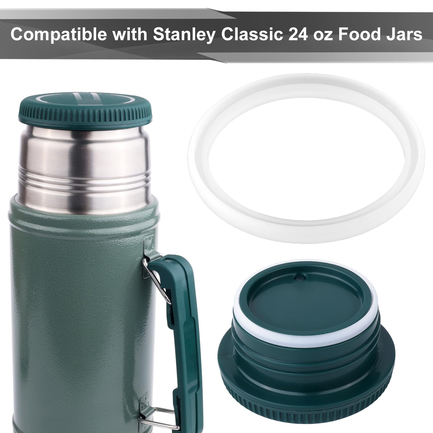 Junta impermeable de silicona Gosknor, compatible con Stanley 24oz.