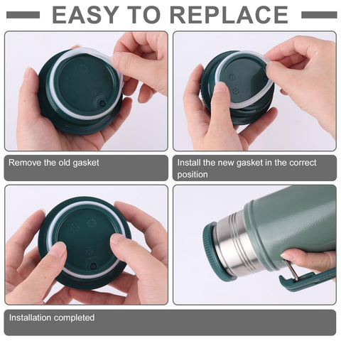 Junta de silicona resistente Gosknor, libre de BPA para uso diario.