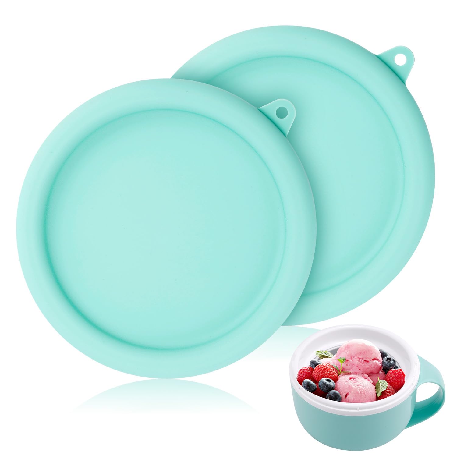 Gosknor tapa silicona Dash My Mug 15 cm, ajuste hermético para almacenar helados