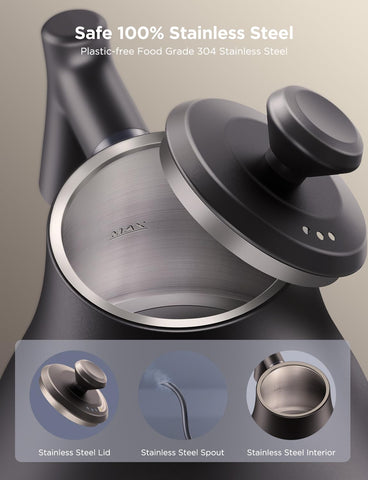 Tetera Govee con cuello de ganso para vertidos estables