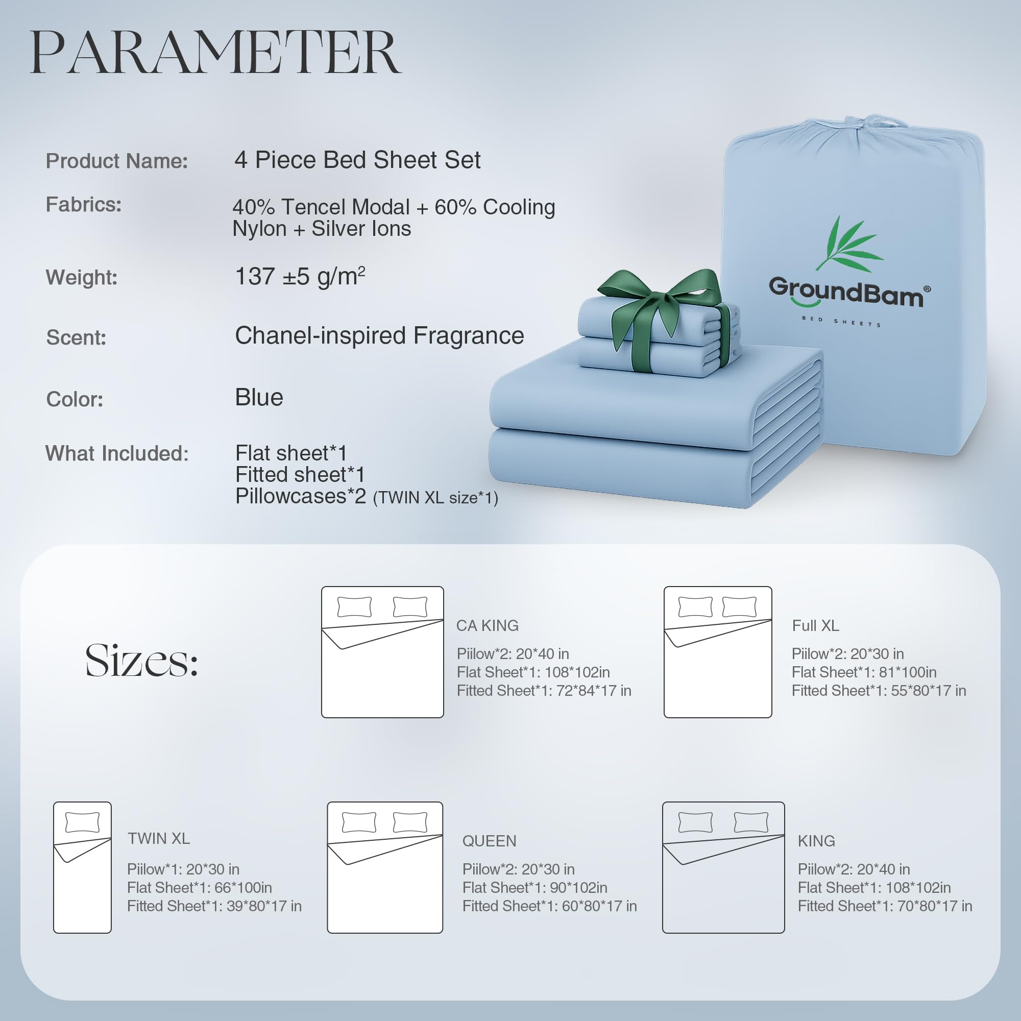 GroundBam Sábanas: durabilidad y acabado liso incluso tras lavados.