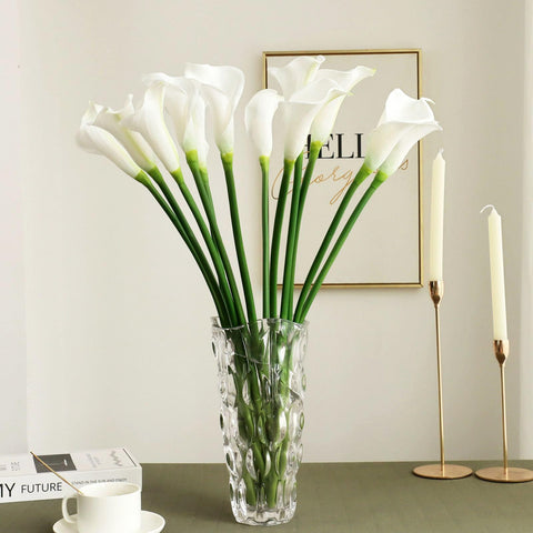 grtefhu lirio Calla para vaso alto con realismo y elegancia