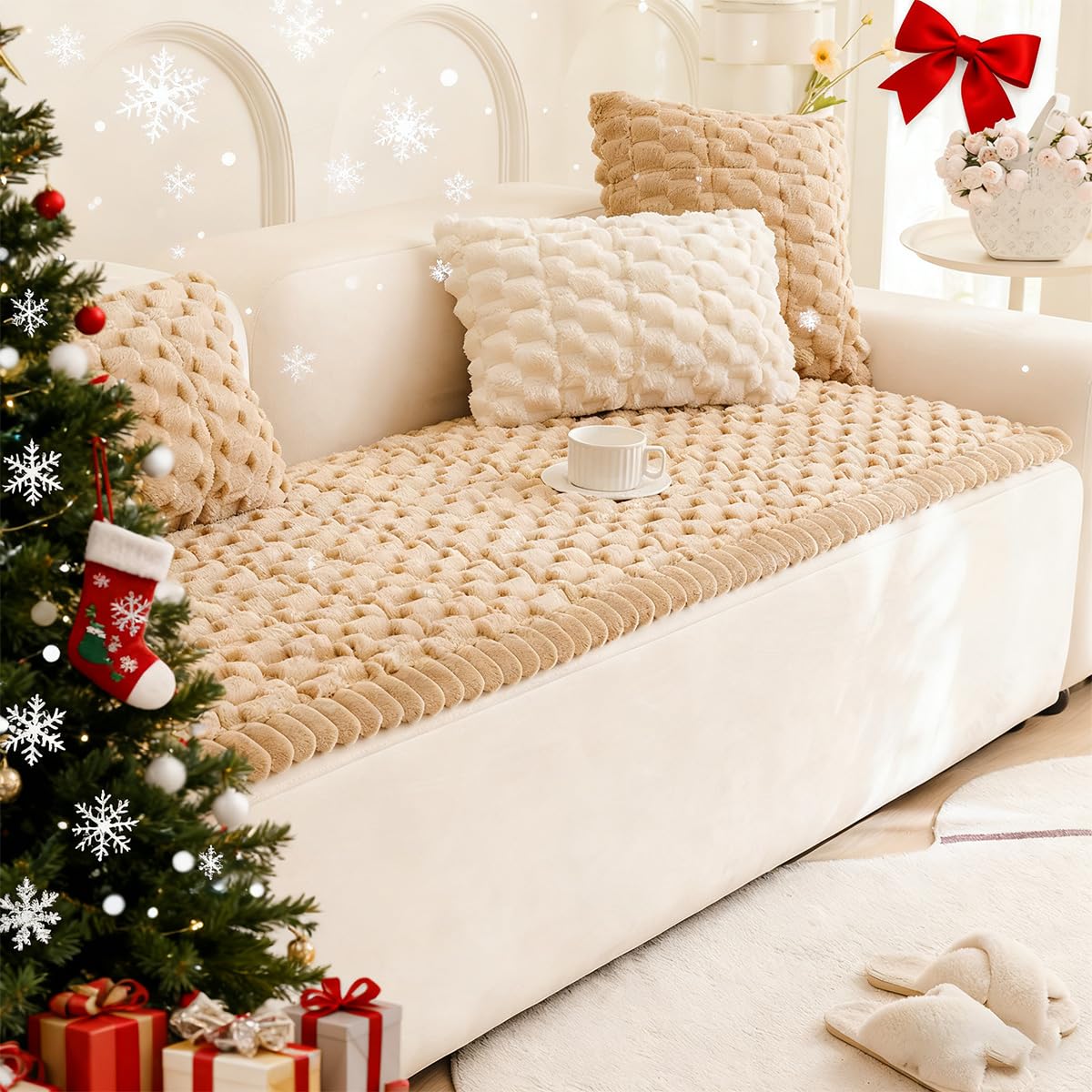 Gumfolk Plush: cobertura duradera para muebles, evita rasguños y suciedad.