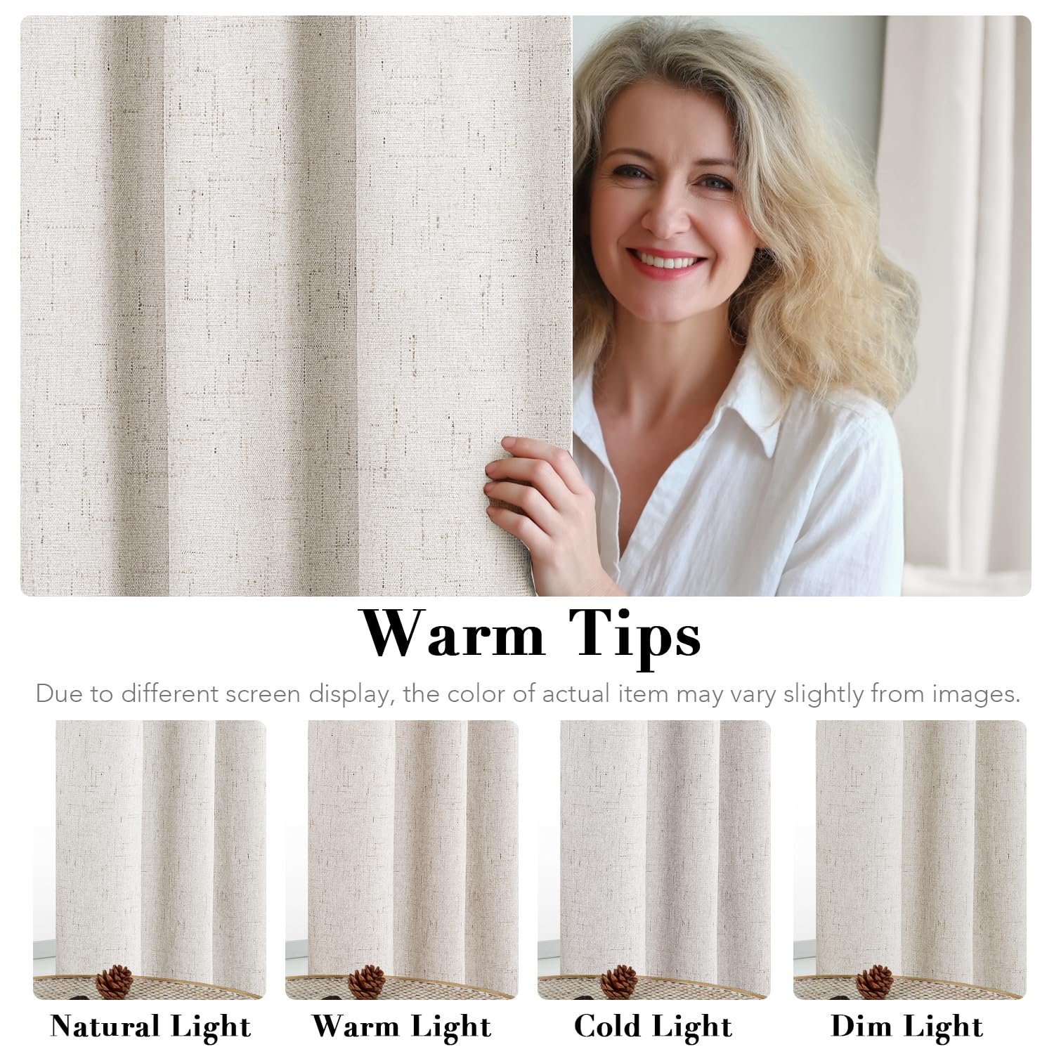 Doble capa de cortinas H.VERSAILTEX que reducen ruido y corriente de aire.