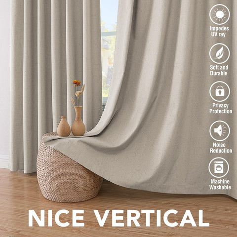 Ideal para dormitorio y sala, creando interiores tranquilos.