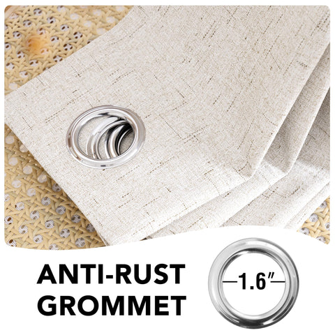 Dos paneles H.VERSAILTEX en marfil para dormitorio o sala.