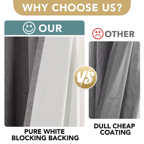 Respaldo blanco de cortinas H VERSAILTEX, mayor privacidad