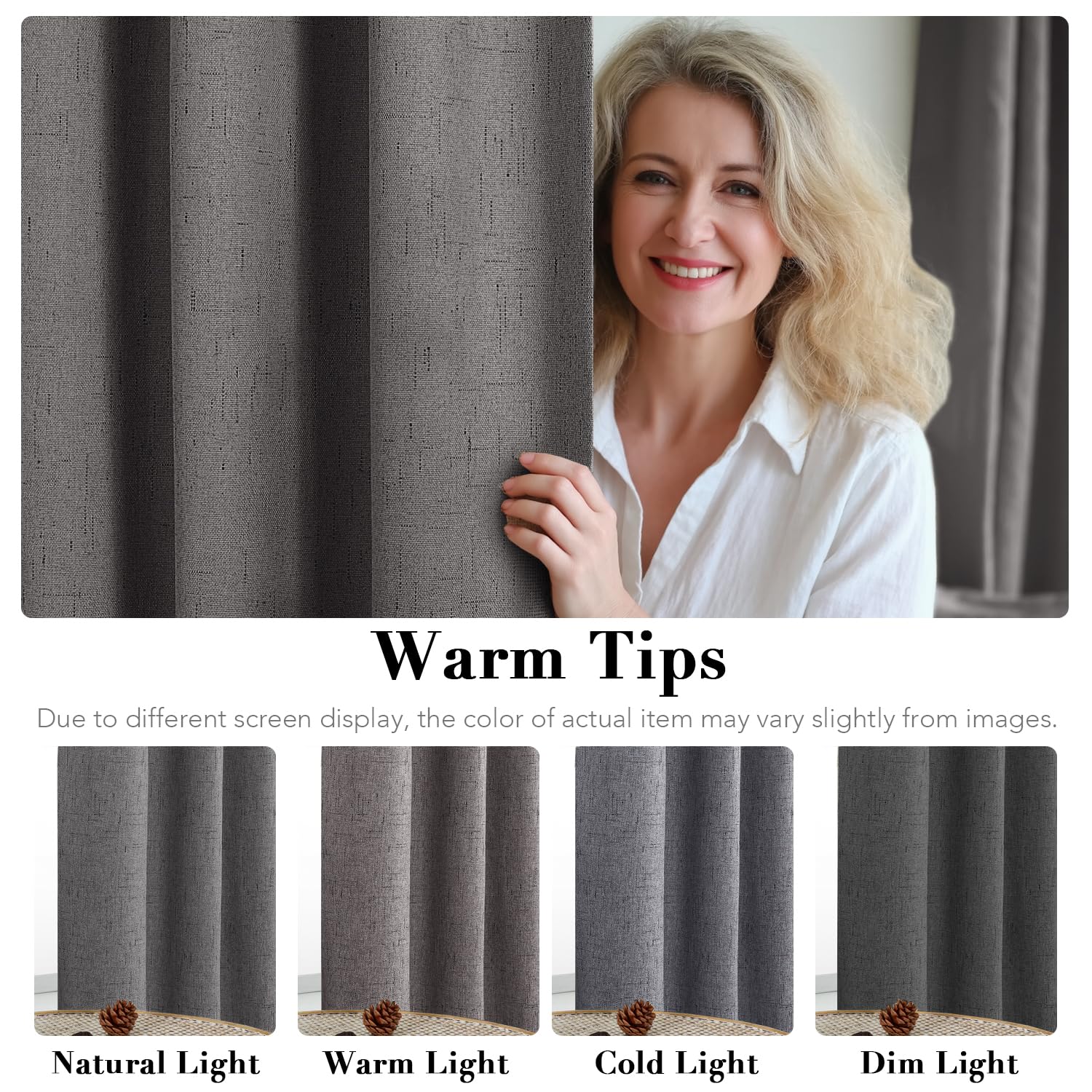 Cortinas H VERSAILTEX adecuadas para dormitorio y sala