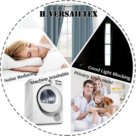 Cortinas H.VERSAILTEX ideales para dormitorio y sala con estilo moderno