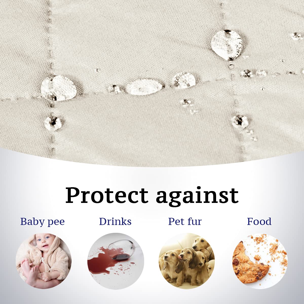 Funda H VERSAILTEX lavable a maquina mantiene color y textura