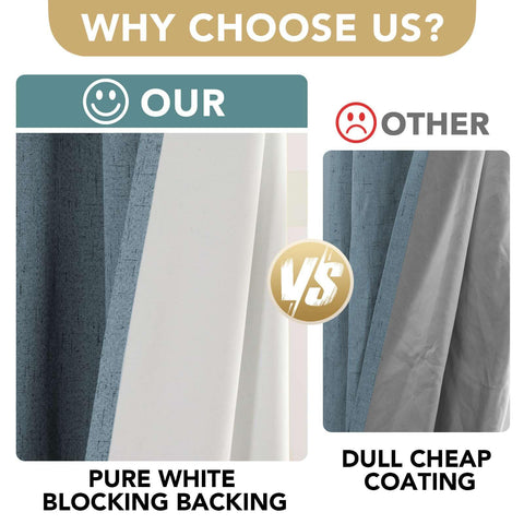 Cortinas H.VERSAILTEX con ojetes anti-óxido para colgar fácilmente